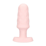 Plug anal vibrant Loveline Velvet cu telecomandă, roz, 9,8 cm