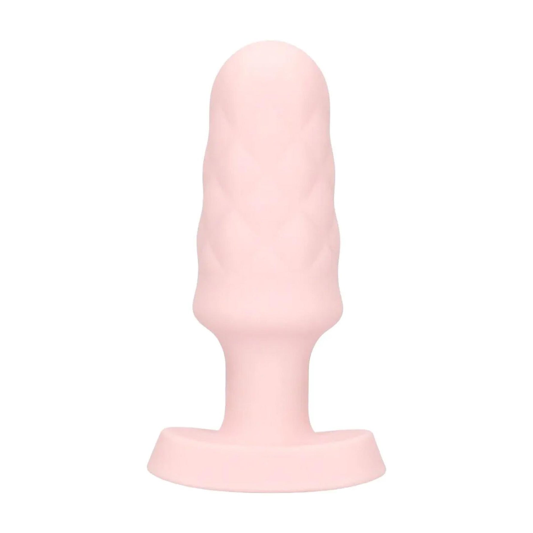 Plug anal vibrant Loveline Velvet cu telecomandă, roz, 9,8 cm
