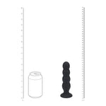 Dop anal cvadruplu din silicon Levelz XL cu zornăitoare, negru, 16,5 cm