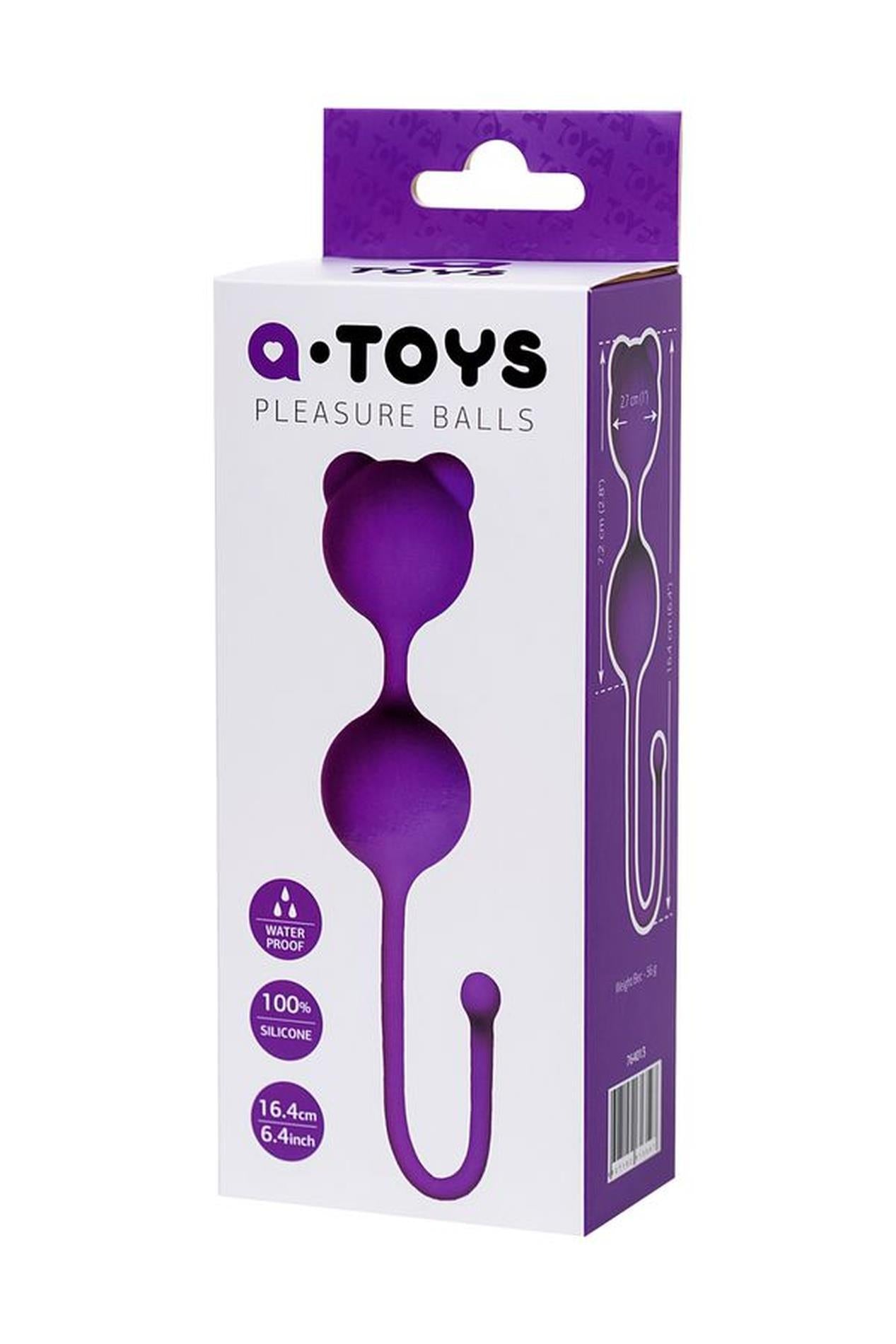 Bile vaginale din silicon A-Toys Meeko violet