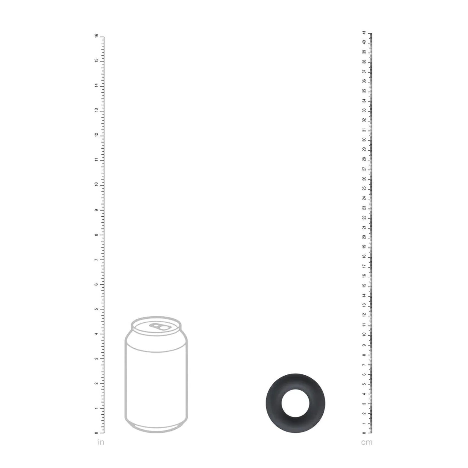 Inel pentru penis Levelz M din silicon, negru