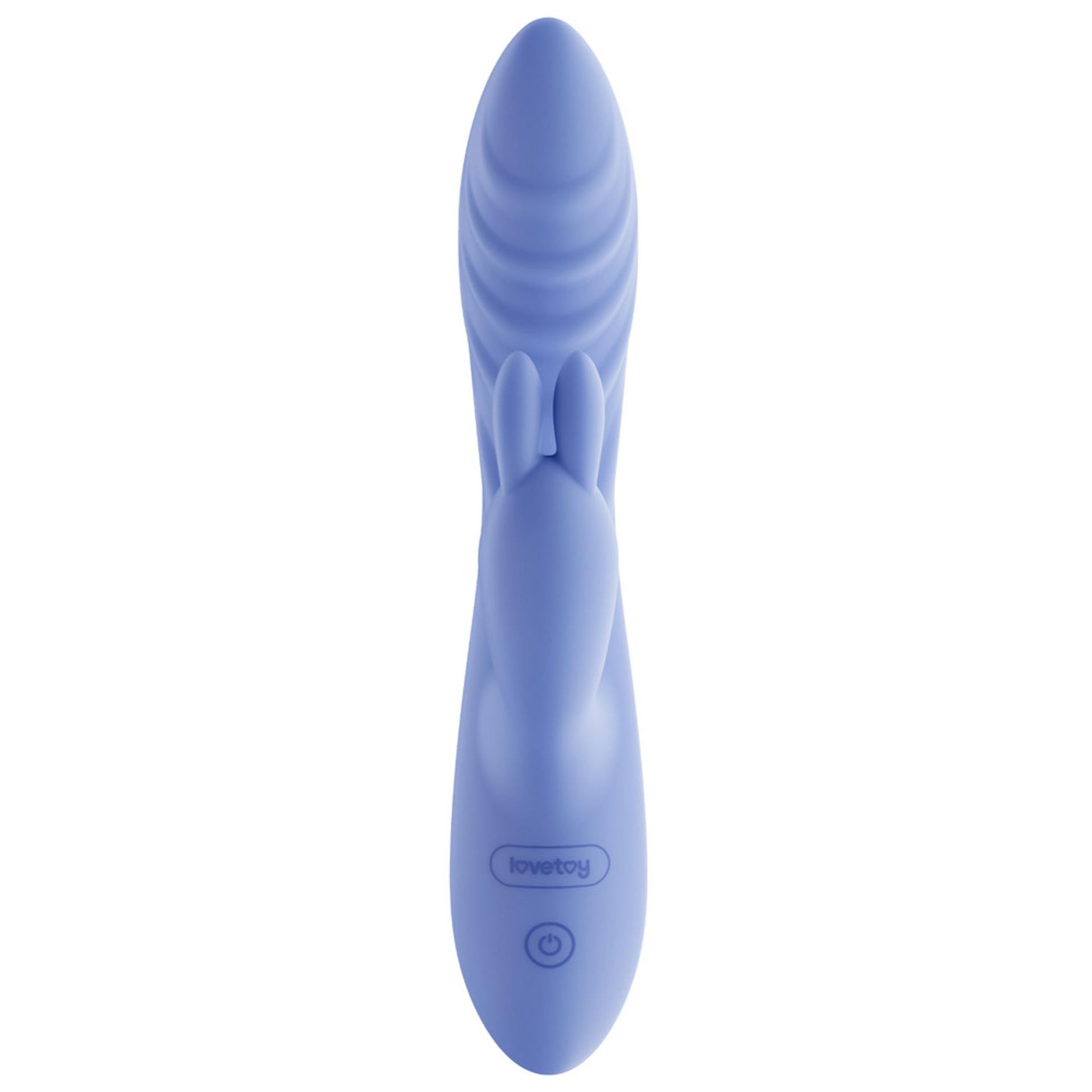 Vibrator USB Lovetoy Swirl din silicon, formă de iepuraș, 20,5 cm