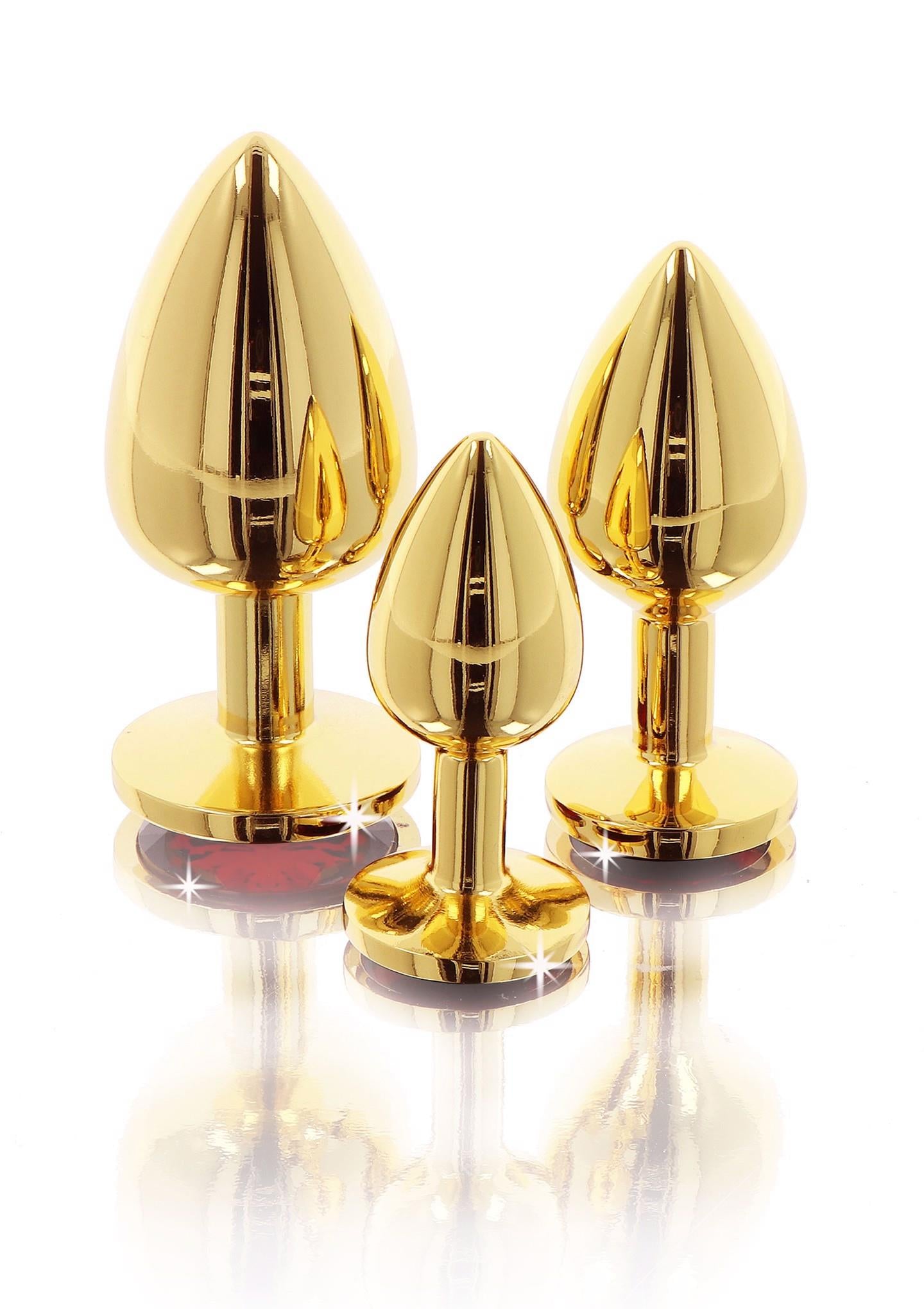 Dop anal cu diamant auriu Taboom 7 cm
