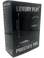 Aparat de masaj pentru prostată Luxury Play USB din silicon, încălzit, cu 7 moduri, negru