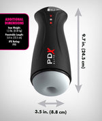 Masturbator automat PDX Elite Fap Gasm Frosted USB 24 5 cm