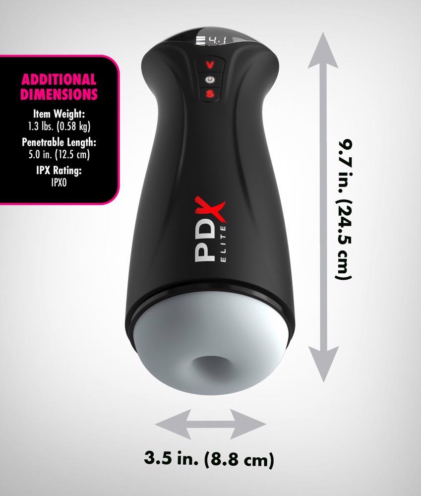 Masturbator automat PDX Elite Fap Gasm Frosted USB 24 5 cm