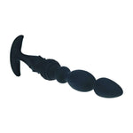 Sondă anală Levelz Multi-Texture din silicon, neagră, 26 cm
