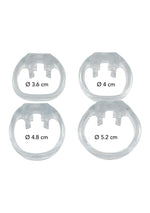 Centură de castitate transparentă din oțel Hidden Desire 4,5 cm
