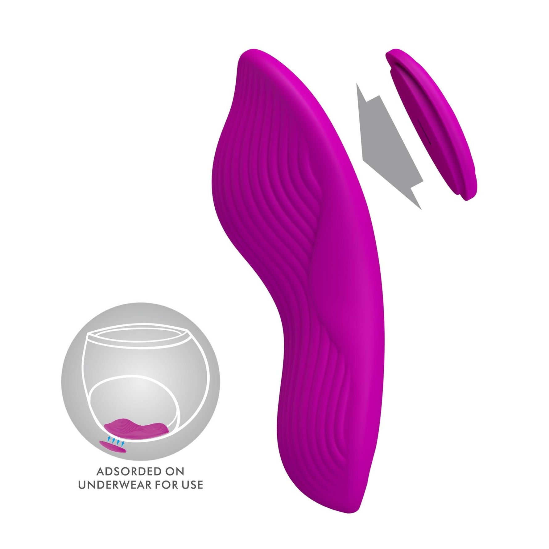 Vibrator Pretty Love Romario din silicon cu telecomandă, 10 funcții