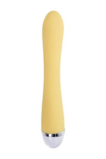 Vibrator iepure Flovetta Aster din silicon galben USB 22 cm