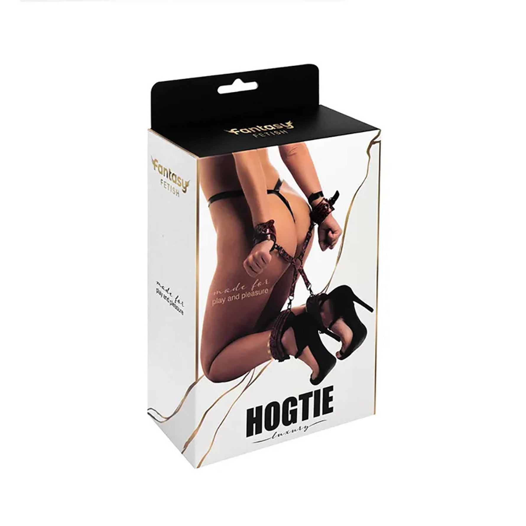 Tie de lux Fantasy Hogtie cu cătușe pentru încheieturi și glezne