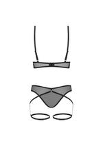 Set lenjerie intimă Euridia cu bretele Obsessive negru XL/2XL