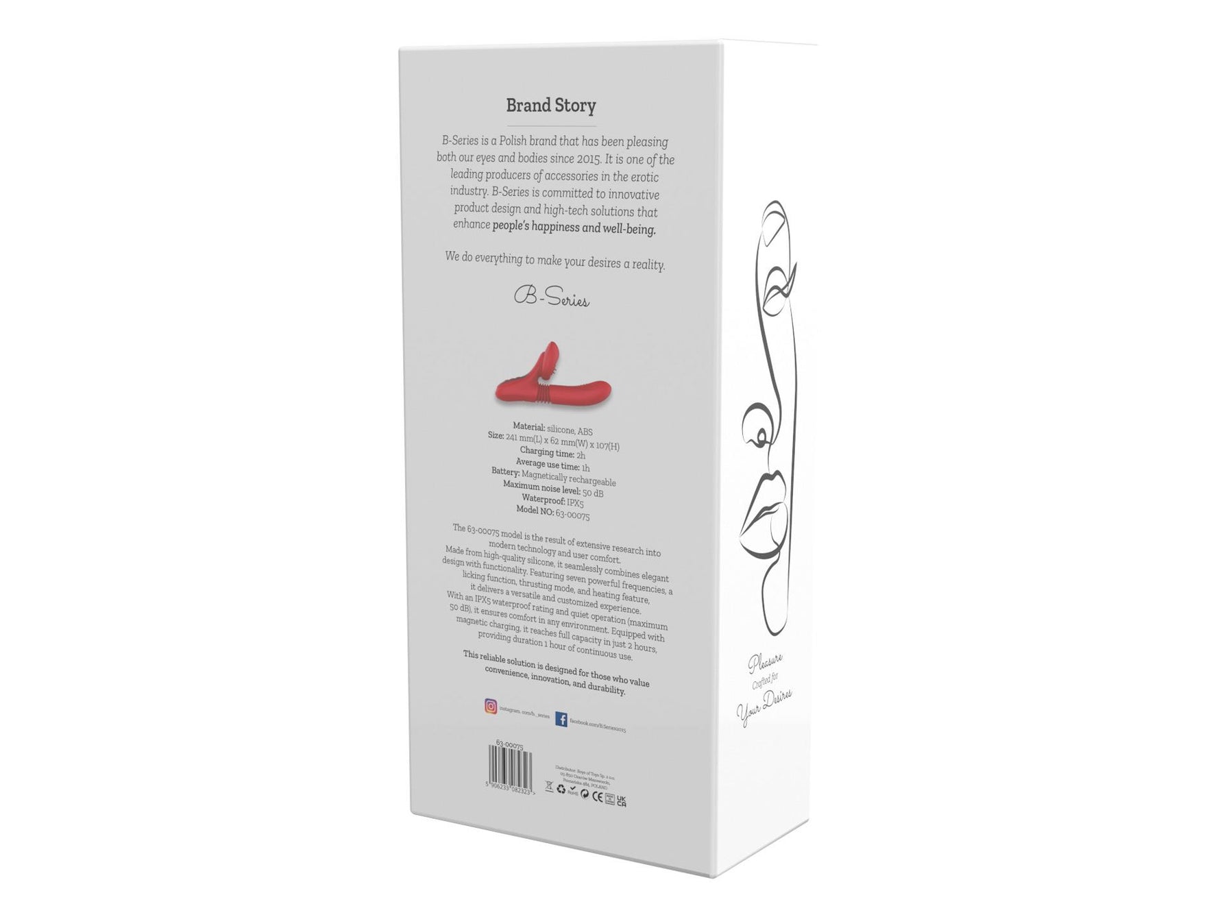 Vibrator din silicon cu 7 moduri – lingere, împingere și încălzire