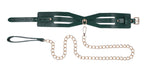 Zgarda Indica Emerald Cutout cu lesă Sportsheets