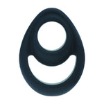 Inel dublu pentru penis Levelz din silicon, negru