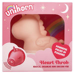 Stimulator clitoridian USB Unihorn Heart Throb din silicon, 9 cm