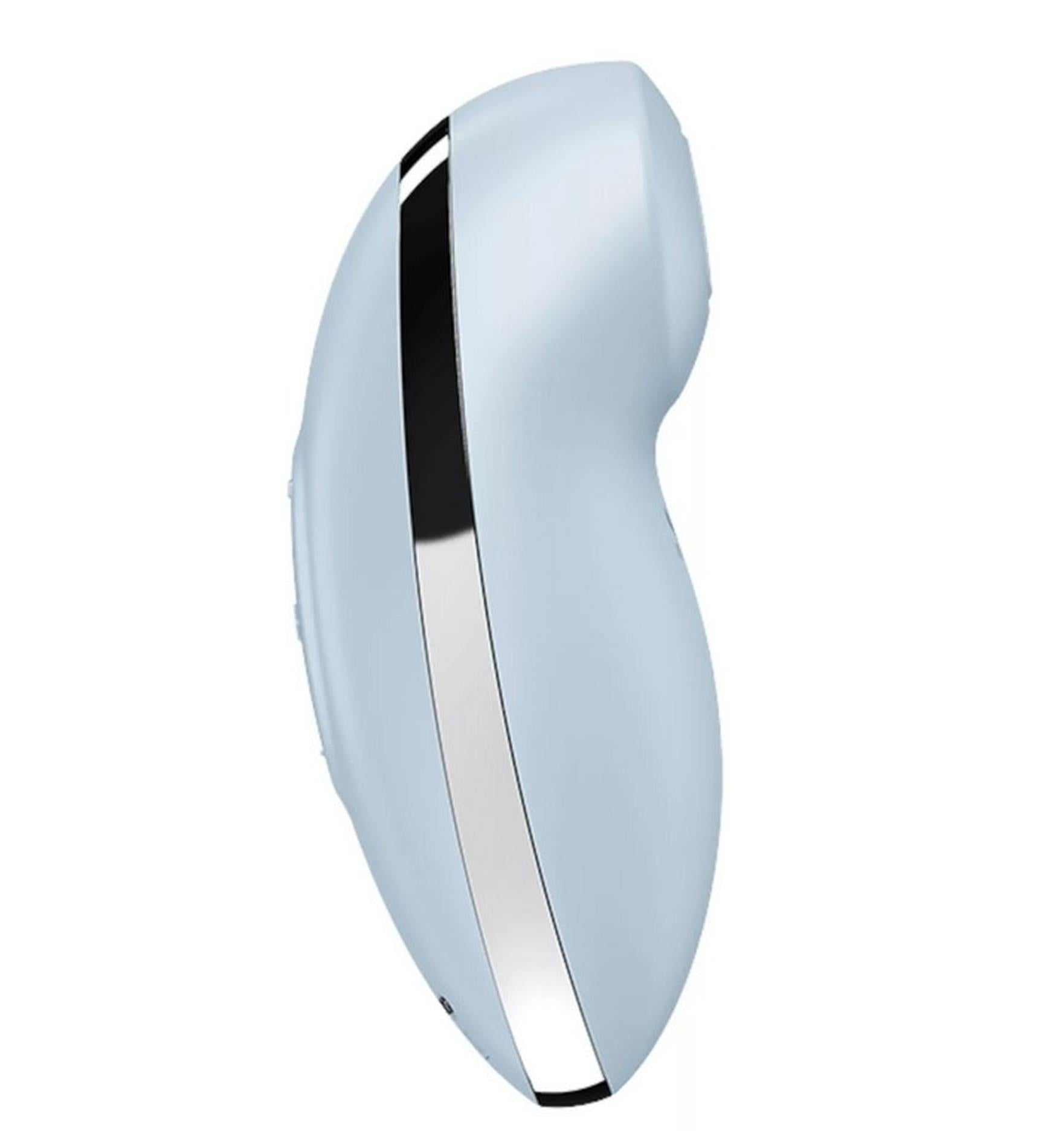 Stimulator clitoridian Satisfyer Tap Climax 2 Blue USB cu atingere rapidă