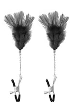 Cleme pentru mameloane Sweet Caress Black Feather