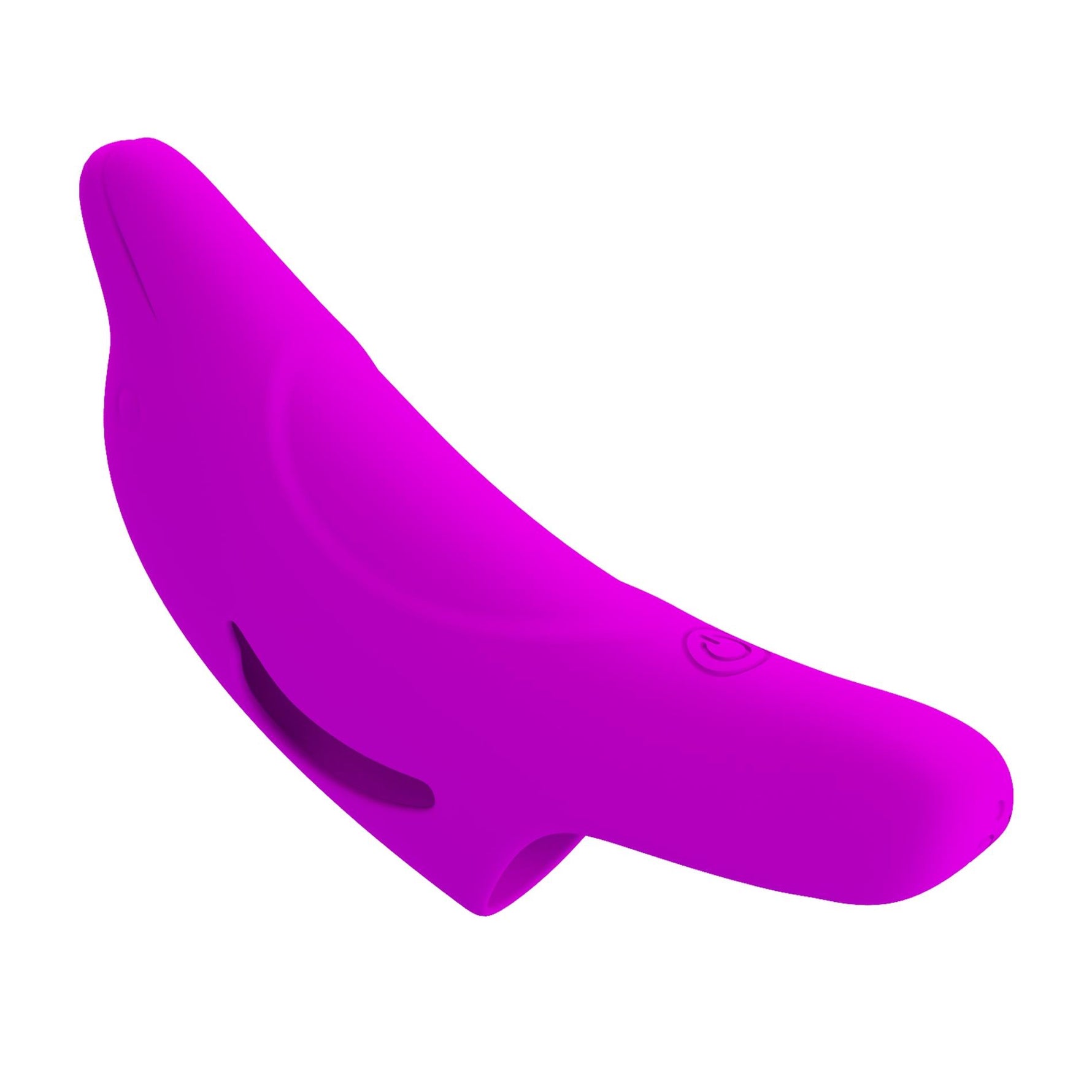 Vibrator pentru deget Pretty Love Delphini din silicon, 10 funcții