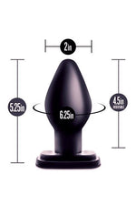 Dop anal Anal Adventures XL Blush PVC Negru 13,3 cm