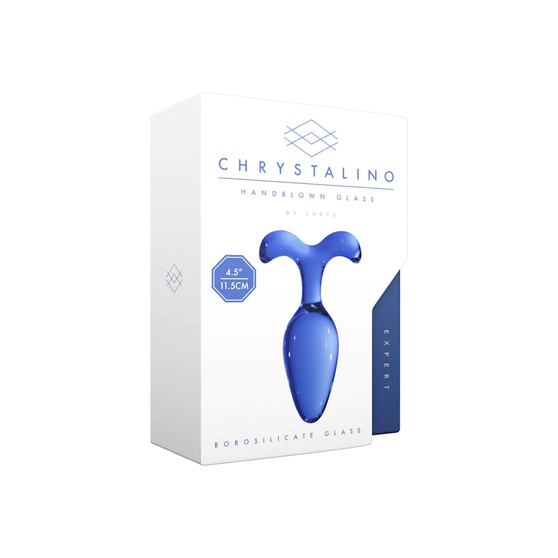 Dop anal din sticlă Chrystalino Expert 11,5 cm