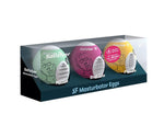 Set de 3 ouă de masturbare Satisfyer Riffle Bubble Fierce TPE 6-5 cm