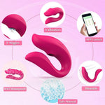 Vibrator portabil Lyla din silicon roz, controlat prin aplicație USB