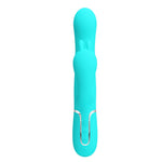 Vibrator cu triplă stimulare Pretty Love Twinkled Tenderness în formă de iepuraș