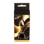 Dop anal din oțel cu diamant MyLove Toys, negru, 7 cm