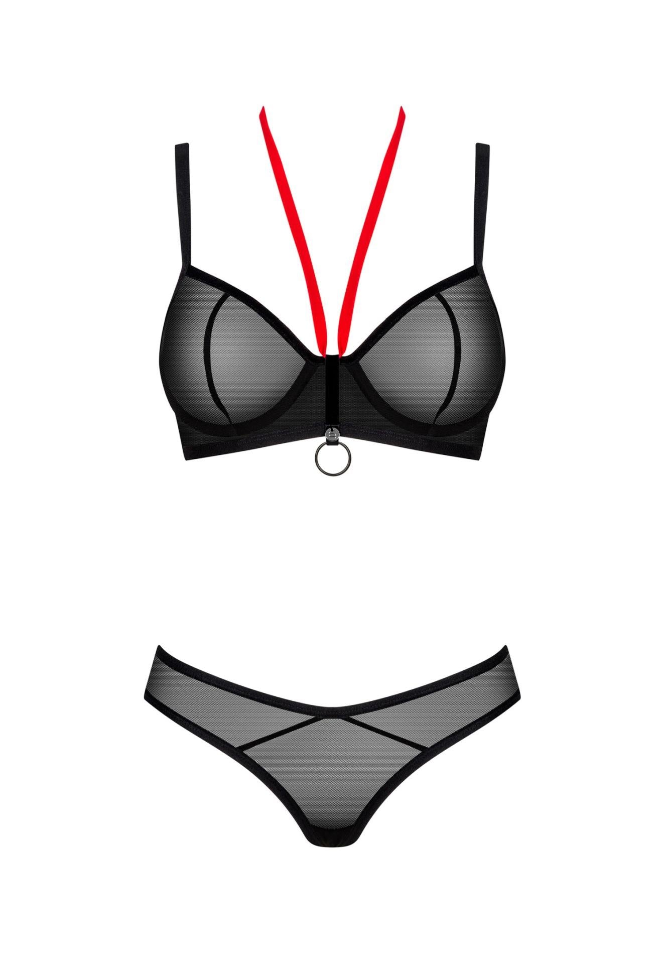 Set lenjerie intimă Glandez Obsessive negru M/L