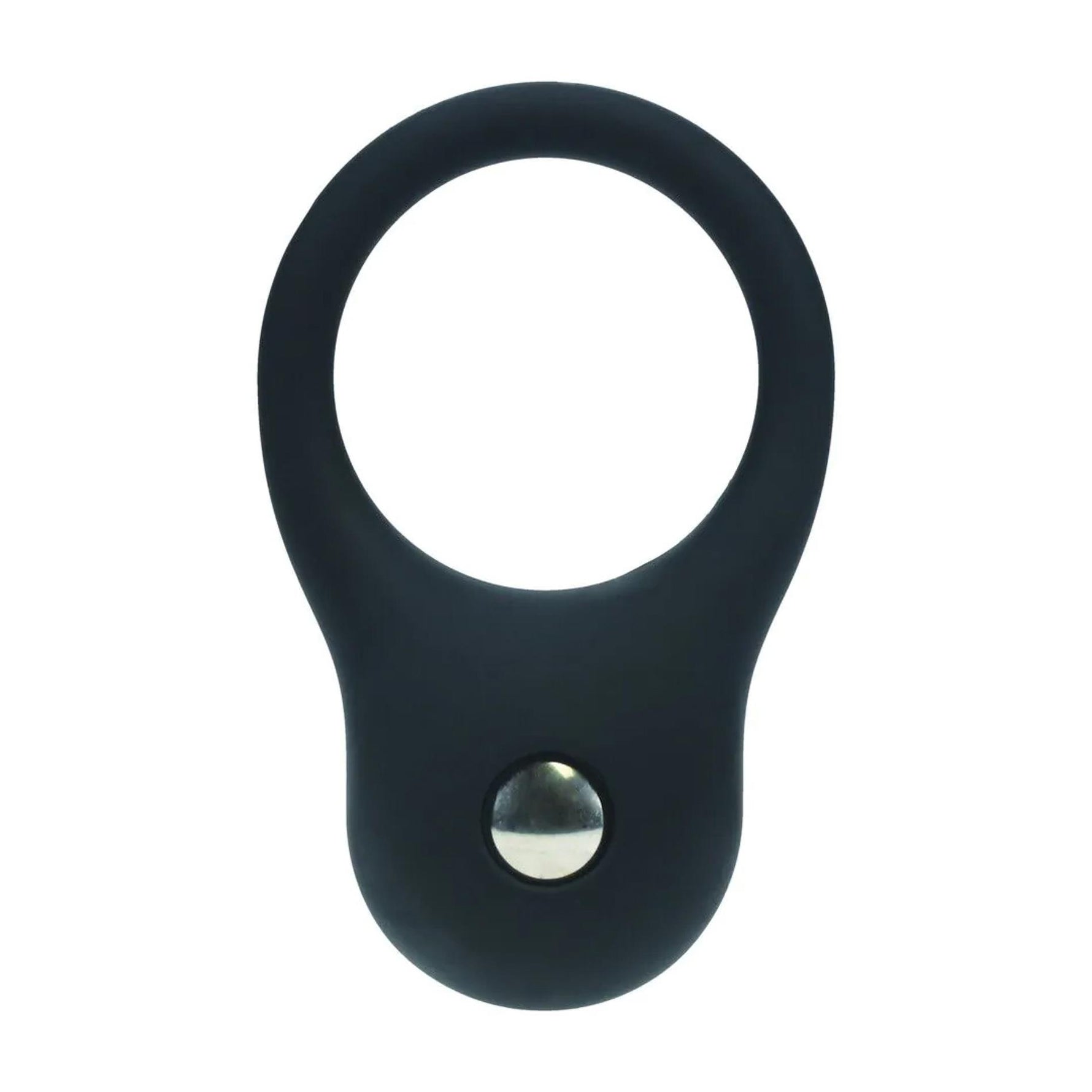 Inel de penis Levelz S din silicon cu greutăți, negru