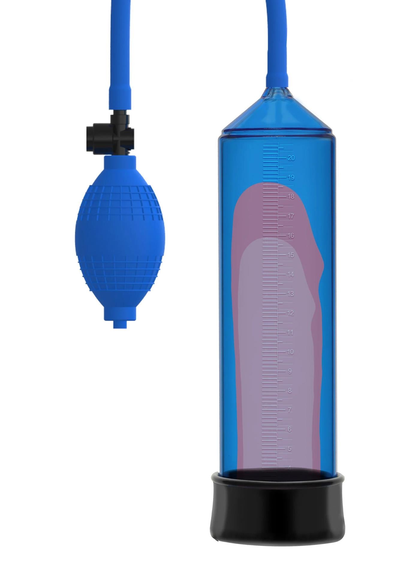 Pompă de penis Starter Fusion X Blue Hidden Desire
