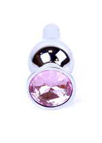 Plug anal din argint cu diamant MyLove Toys 9,5 cm