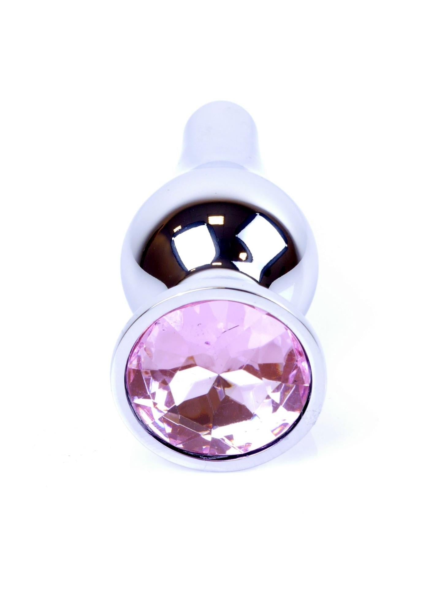 Plug anal din argint cu diamant MyLove Toys 9,5 cm