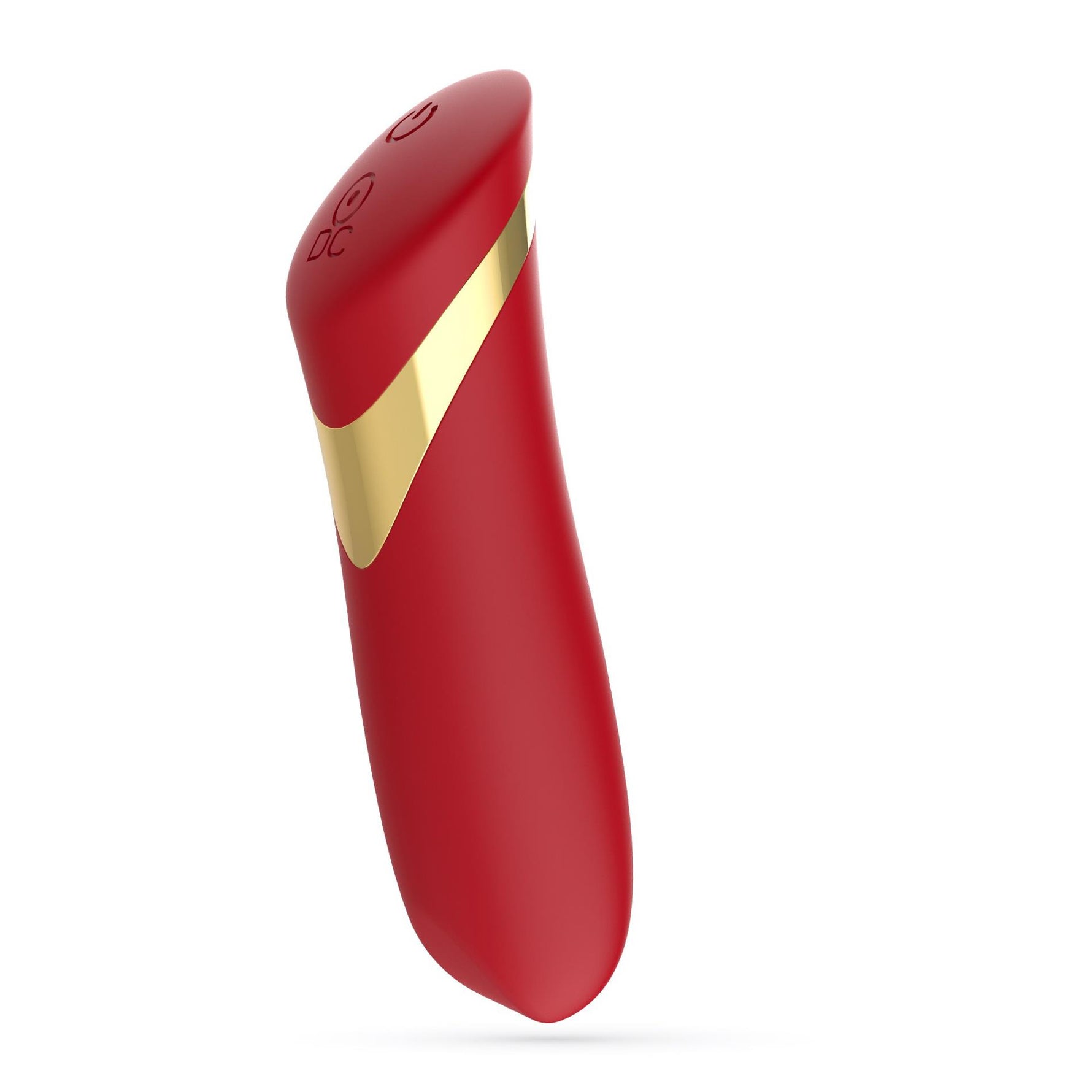 Mini vibrator Crushious Blinders reîncărcabil, silicon roșu, 10 cm