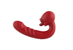 Vibrator drăguț USB pentru punctul G, seria B, cu aspect de trandafir, pentru lingerea limbii
