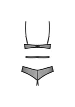 Euridia Obsessive body deschis negru XS/S
