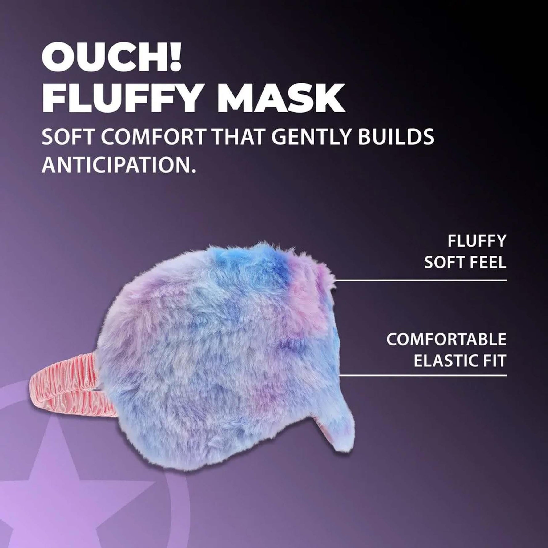 Mască pufoasă multicoloră, au!