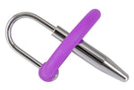 Plug penis cu inel pentru gland, silicon, 6,5 cm