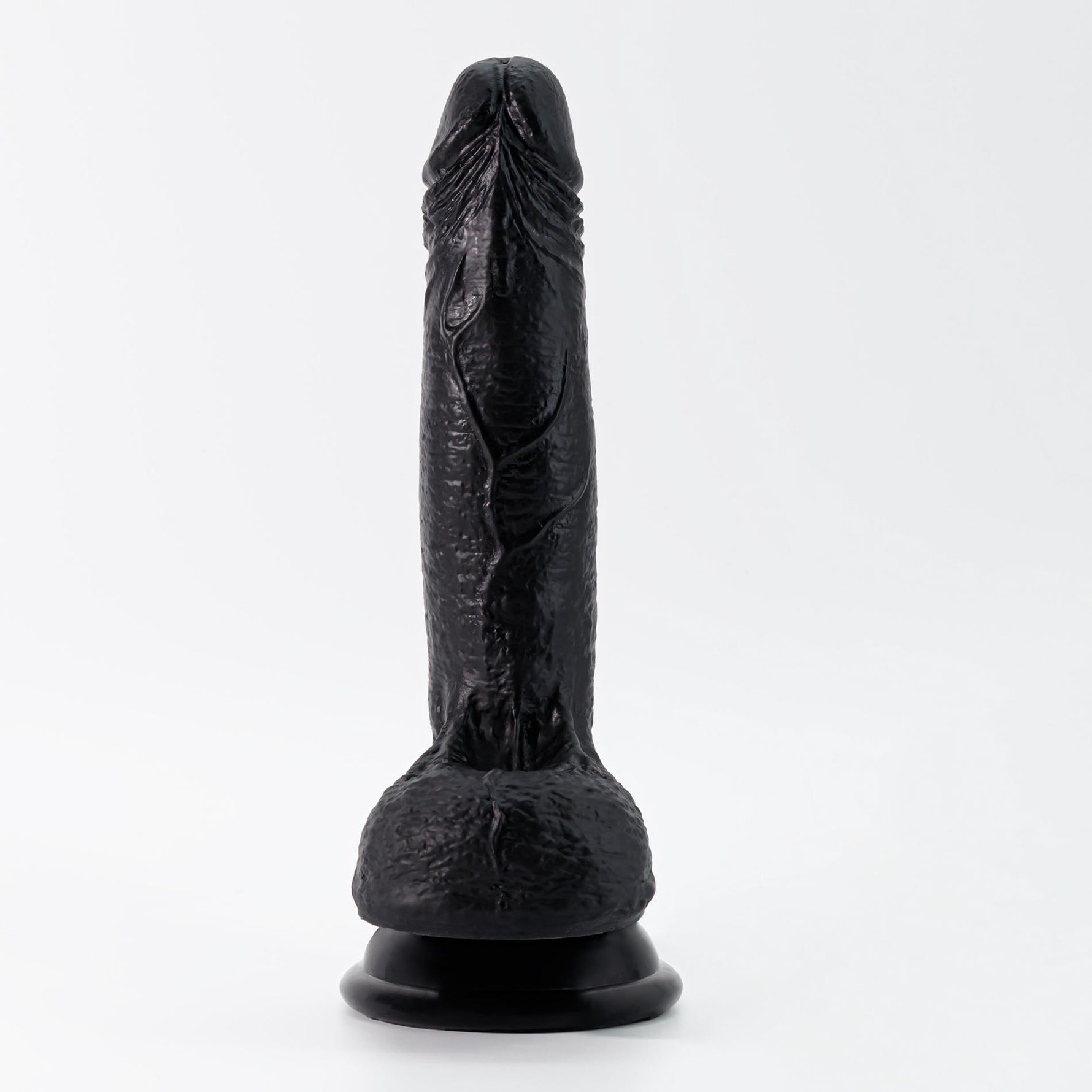 Dildo realist din silicon Crushious Inviktus negru 19 cm