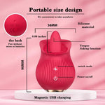Stimulator clitoridian USB din silicon Petal Bliss, 9 cm