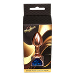 Dop anal din oțel cu diamant MyLove Toys, albastru marin, 7 cm
