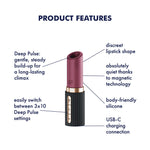 Stimulator clitoridian USB din silicon Satisfyer Deep Kiss