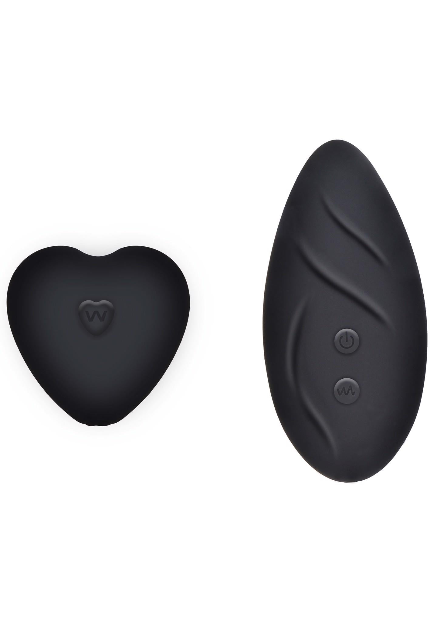 Stimulator de chiloți ToyJoy Angel, negru, cu telecomandă USB