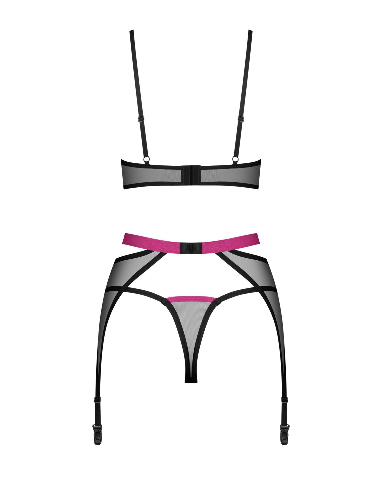 Set Obsessive Novenes Black Mesh XL/2XL