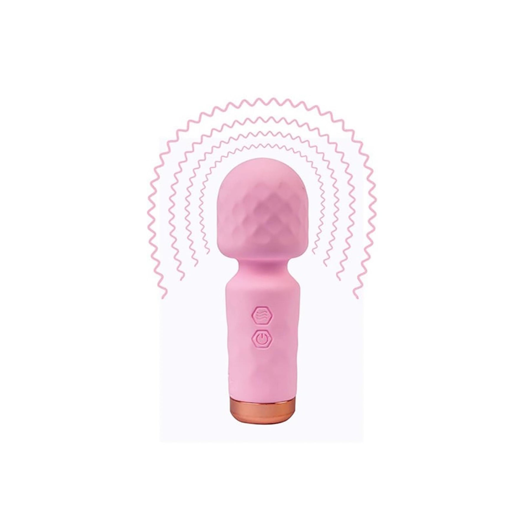 Baghetă Eros Fantasy Mini din silicon roz cu USB 11,5 cm