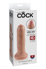 Dildo King Cock 6 inci, lumină necircumcisă