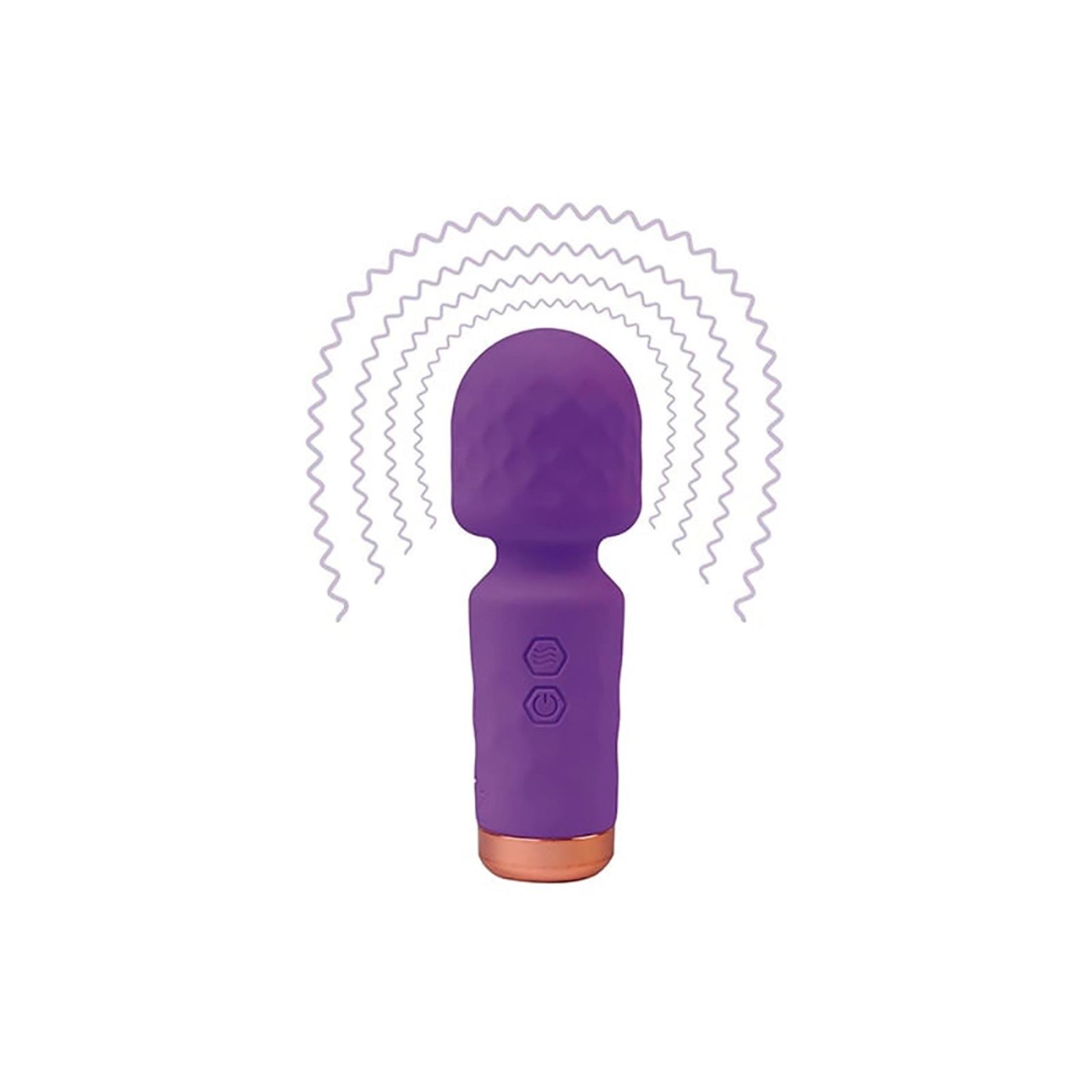 Baghetă de masaj mini din silicon violet Fantasy Eros USB 12 cm