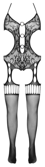 Body cu imprimeu din plasă fantezie, fără bretele, de la Cottelli Collection SL