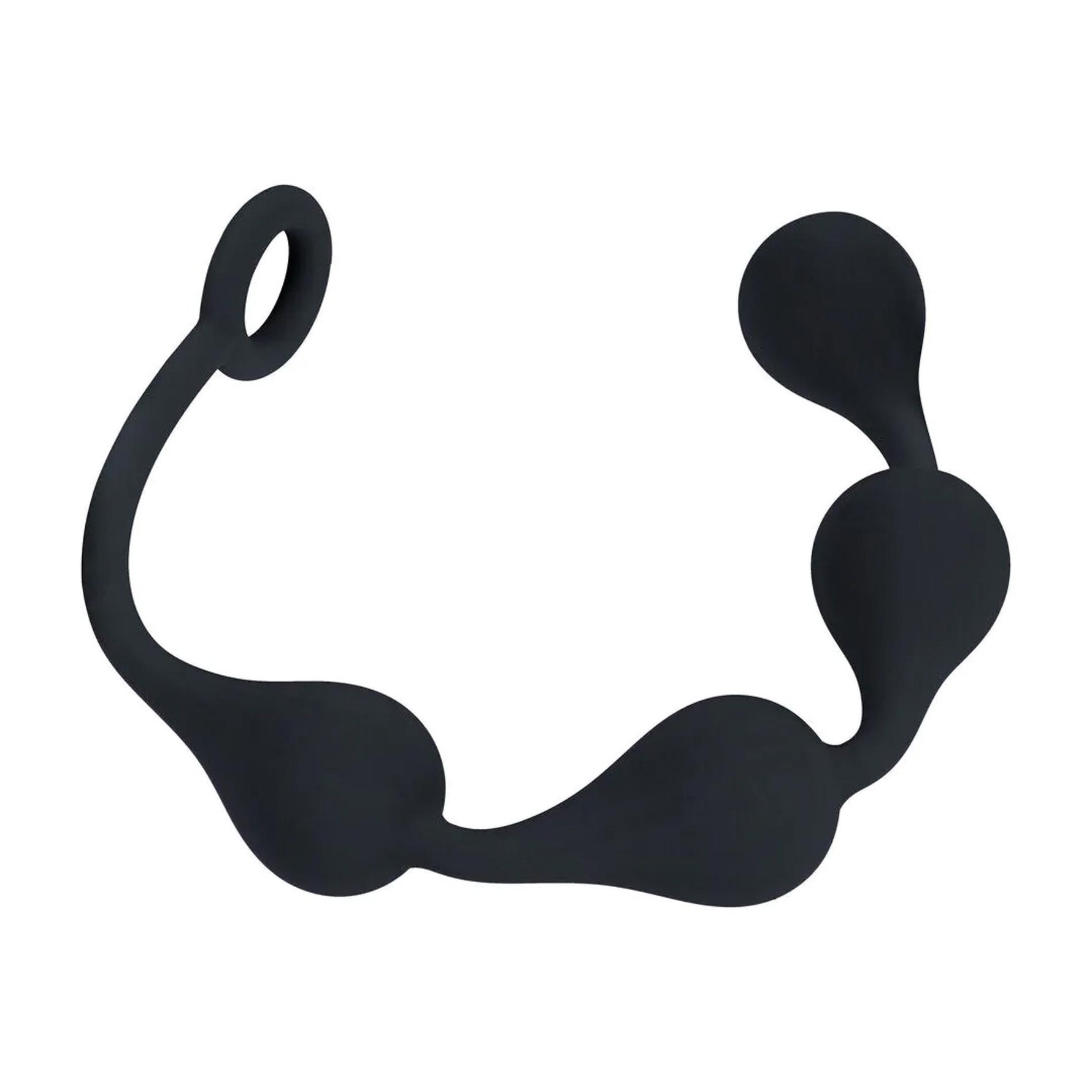 Perle Anale Levelz Picături din Silicon Negre 30mm